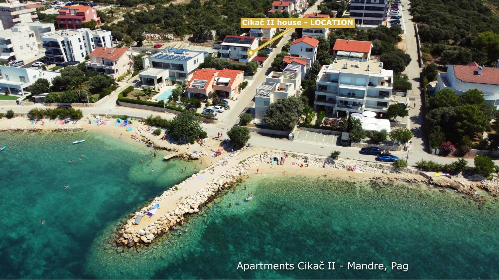 Apartments Cikac II - Modern Apartments By The Beach Mandre Exterior photo